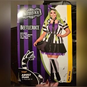 Plus size spirit Beetlejuice costume 1x (18/20)
